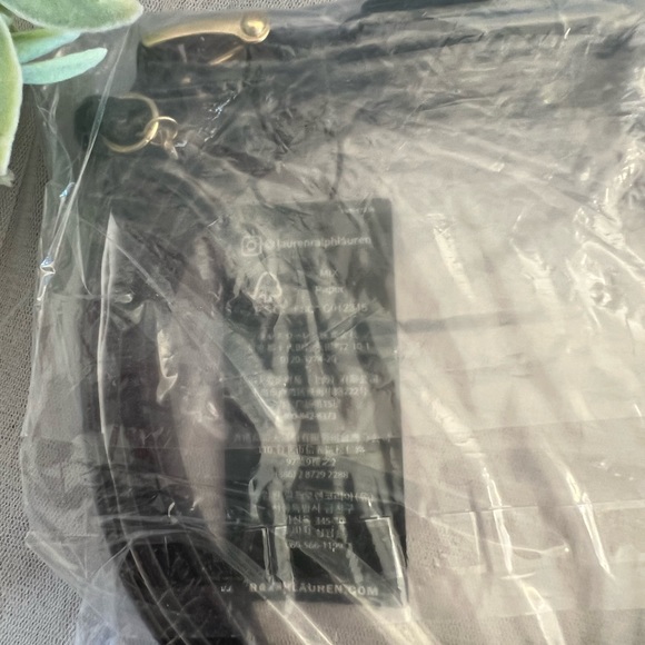 NWT Lauren Ralph Lauren Women’s Genuine Leather Classic Belt in Black - Picture 7 of 7